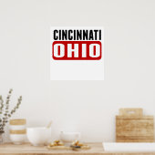 Poster Cincinnati Ohio (Cuisine)