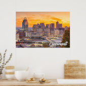 Poster Cincinnati, Ohio, États-Unis (Cuisine)
