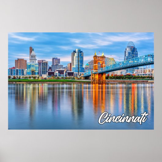 Poster Cincinnati, Ohio, États-Unis (Devant)