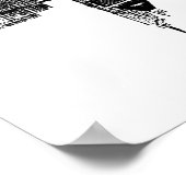 Poster Cincinnati, Ohio in black and white (Coin)