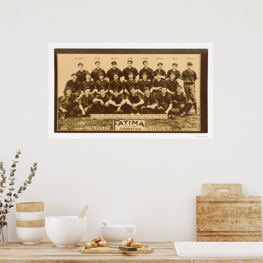Poster Cincinnati Reds Baseball 1913 (Cuisine)