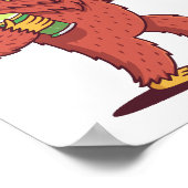 Poster Cinco de Drinko Funny Bigfoot à Sombrero (Coin)