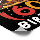 Poster Cinco De Mayo 60e Anniversaire Taco Age 60 Bi Mexi (Coin)