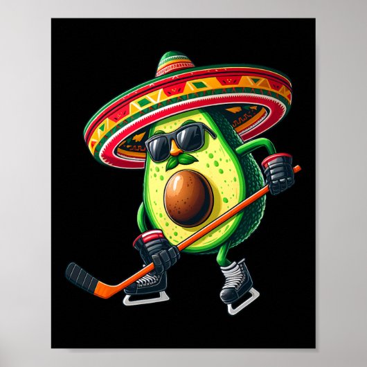 Poster Cinco De Mayo Avocado Montrer Des Compétences De H (Devant)