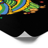 Poster Cinco de Mayo Cactus Dabbing mexicain (Coin)