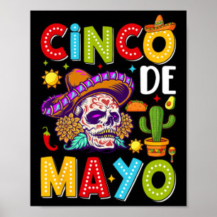 Poster Cinco De Mayo Camisa Costume De Fête Mexicaine 5 D