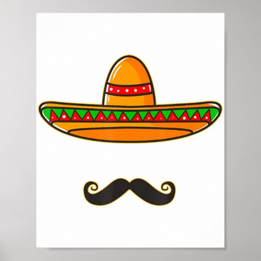 Poster Cinco De Mayo Day Cadeaux mexicains Nacho Cele moy (Devant)