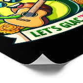 Poster Cinco De Mayo Faisons Guac n' Roll ! Guitare Avoca (Coin)