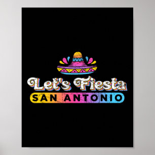 Poster Cinco De Mayo Faisons la Fête Party San Antonio