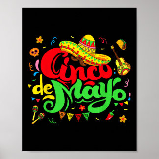Poster Cinco De Mayo Fiesta Mexican Party 5 De Mayo Men W