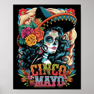 Poster Cinco De Mayo Filles Femmes Fête Mexicaine 5 D