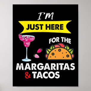 Poster Cinco De Mayo Je Suis Ici Juste Pour Les Margarita