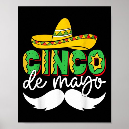 Poster Cinco De Mayo Lets Fiesta Squad 5 De Mayo Mexique (Devant)