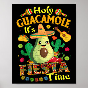 Poster Cinco De Mayo Mexicaine Saint Guacamole Fête