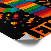 Poster Cinco de mayo mexican cactus party funny letsCinco (Coin)