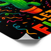 Poster Cinco de mayo mexican cactus party funny letsCinco (Coin)