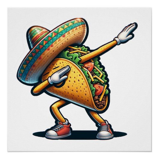 Poster Cinco de Mayo Taco (Devant)