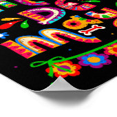 Poster Cinco De Mayo Taco Mexicain Faisons la Fête Cinco (Coin)