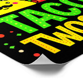 Poster Cinco De Mayo Taco Twosday 2e fête d'anniversaire (Coin)