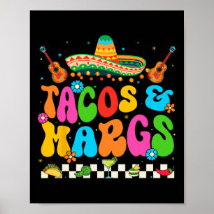 Poster Cinco De Mayo Tacos Et Margs Fête Mexicaine De Fie