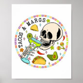 Poster Cinco De Mayo Tacos Et Margs Fête Mexicaine De Fie (Devant)