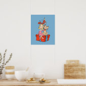 Poster Cindy Lou Who et Max sur un cadeau (Cuisine)
