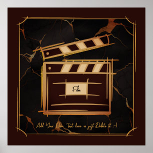 Poster cinéaste, producteur de films, réalisateur, acteur