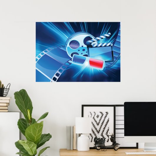 Poster Cinéma (Bureau à domicile)