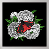 Poster Cinnabar moth (Devant)