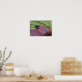 Poster Cinnabar Moth sur Nettle (Cuisine)