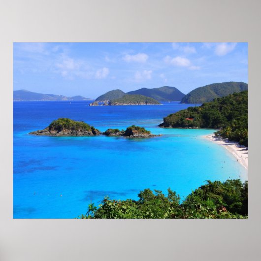 Poster Cinnamon Bay St. John, U.S. Virgin Islands 24 x 18 (Devant)