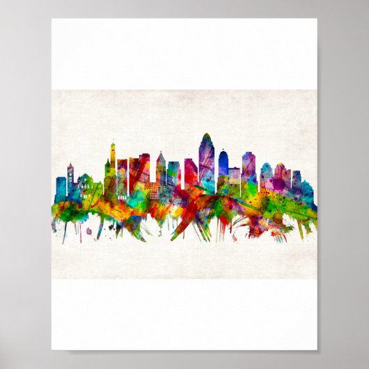 Poster Cinnati Ohio Skyline (Devant)