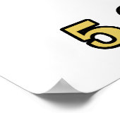 Poster cinq anneaux d'or 5e jour de noël (Coin)