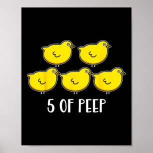 Poster Cinq De Peep Fun Respiratoire Thérapiste Ven
