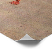 Poster Cinq fans, Hokusai (Coin)