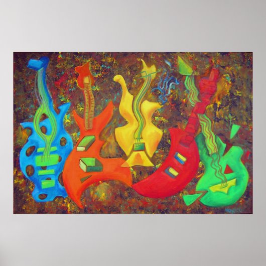 POSTER CINQ GUITARS (Devant)