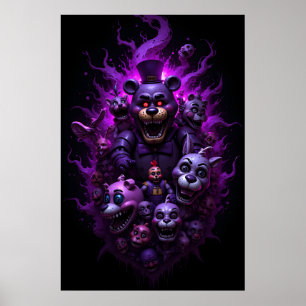 Poster Cinq Nuits chez les Animatroniques de Freddys avec