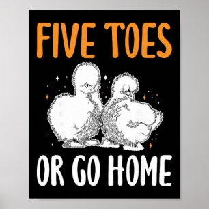 Poster Cinq orteils ou retour à la maison Poule soie _1
