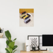 Poster Cinq pendules (Bureau à domicile)