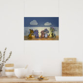 Poster Cinq petits dragons (Cuisine)