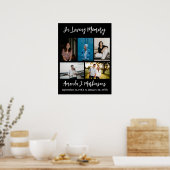 Poster Cinq photos en collage funéraire En souvenir affec (Cuisine)