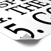 Poster cinq règles pour freeskiing (Coin)