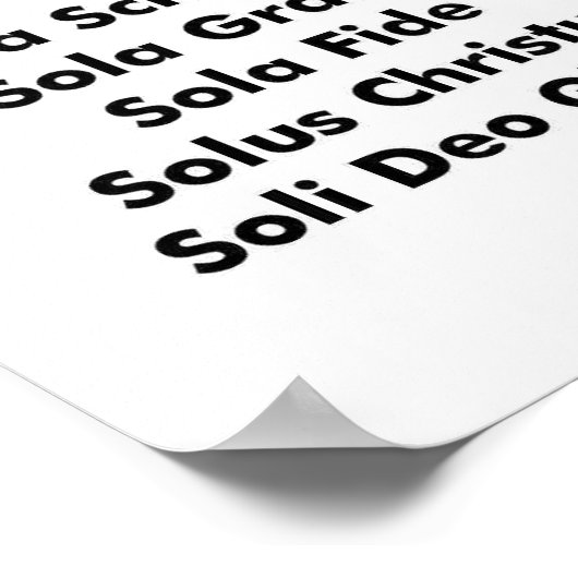 Poster Cinq Solas (Coin)