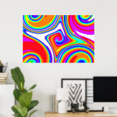 Poster Cinq torrents de couleurs (Bureau à domicile)