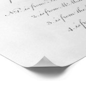 Poster Cinq véritables autographes de William Shakespeare (Coin)