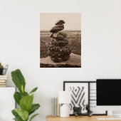 Poster Cinq vertus du zen (Bureau à domicile)