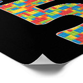 Poster Cinq Year Old Toxits Building Block 5th Birthday B (Coin)