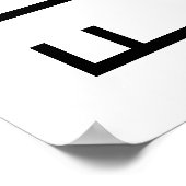 Poster Cinquante ans et Fabuleux Nom Date Fête des 50 ans (Coin)