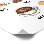 Poster CINQUANTE ÉTATS DE LA NOURRITURE Etats-Unis Amériq (Coin)