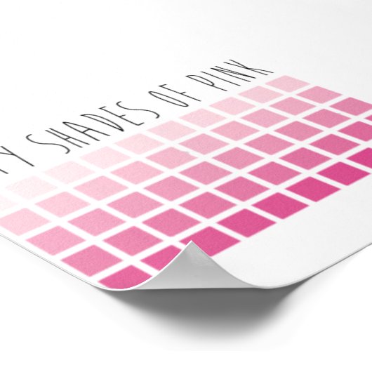 Poster Cinquante nuances de rose (Coin)